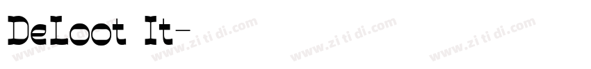 DeLoot It字体转换